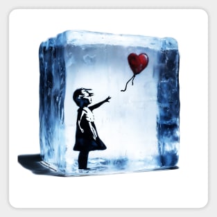 No Ice: Dump Trump Girl and Balloon Magnet